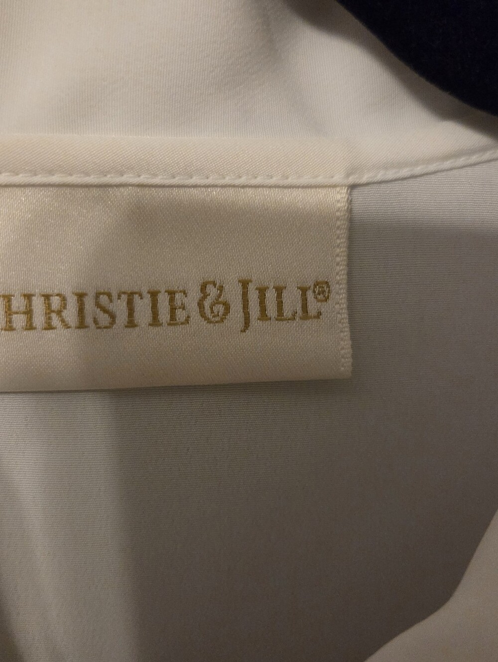 Vintage Womens Plus Size Ivory White Floral Embroidered Blouse Sz 16 Granny 90s - Picture 8 of 10